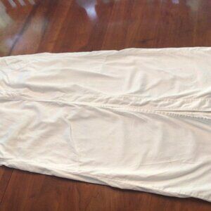 Free People Long Cream Cotton Skirt